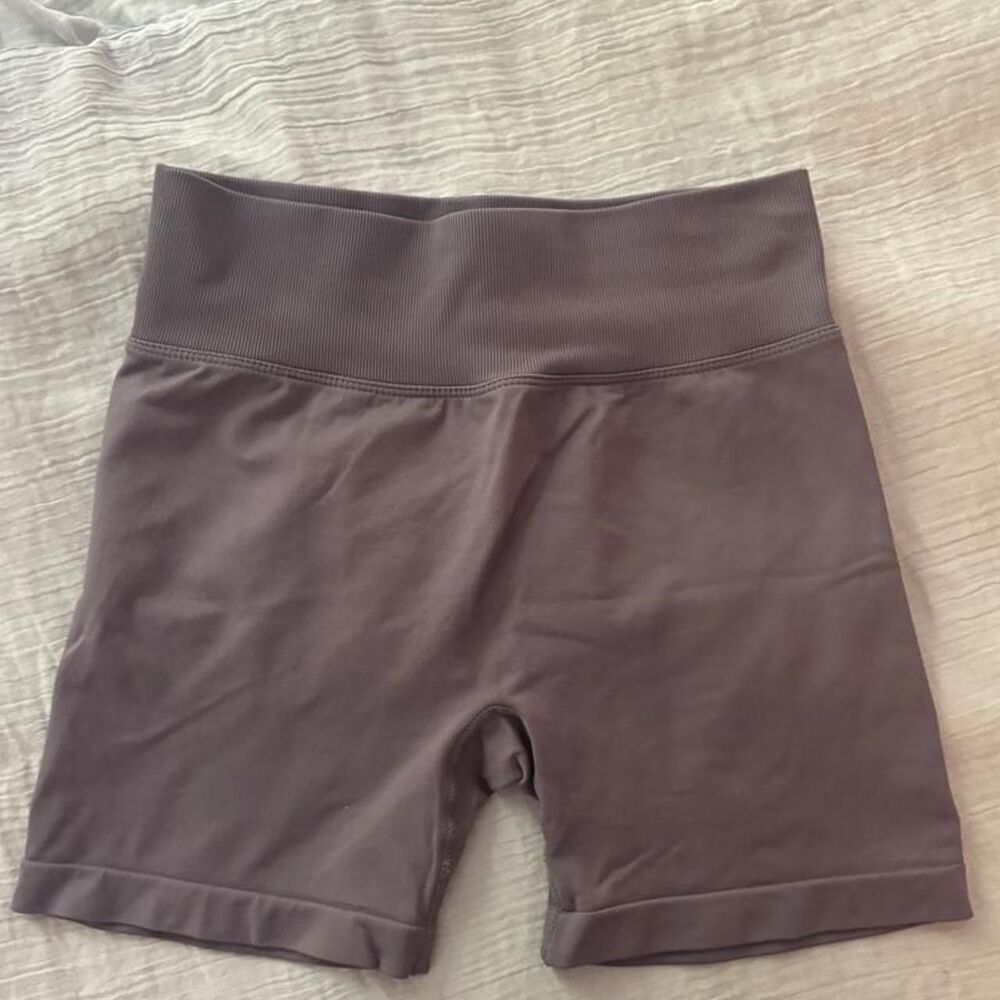 Dfyne Women's Brown and Purple Shorts